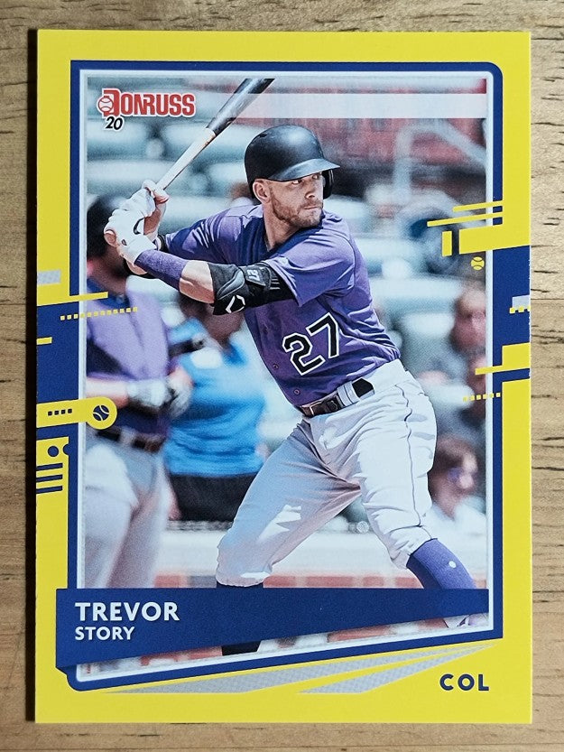 2020 Donruss Yellow #166 Trevor Story