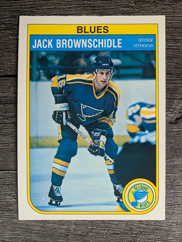 1982-83 O-Pee-Chee #300 Jack Brownschidle