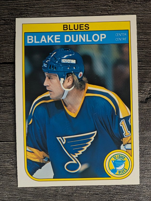 1982-83 O-Pee-Chee #301 Blake Dunlop