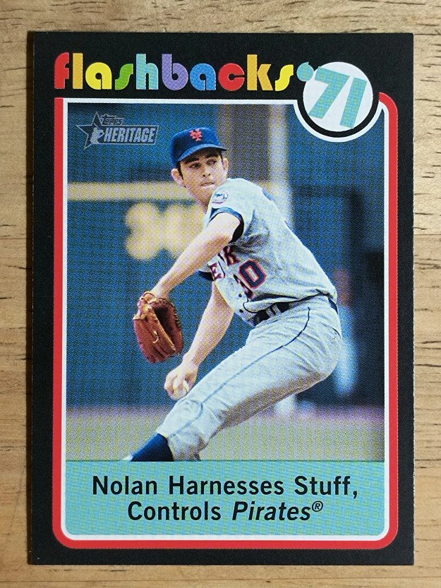 2020 Topps Heritage Baseball Flashbacks #BF7 Nolan Ryan
