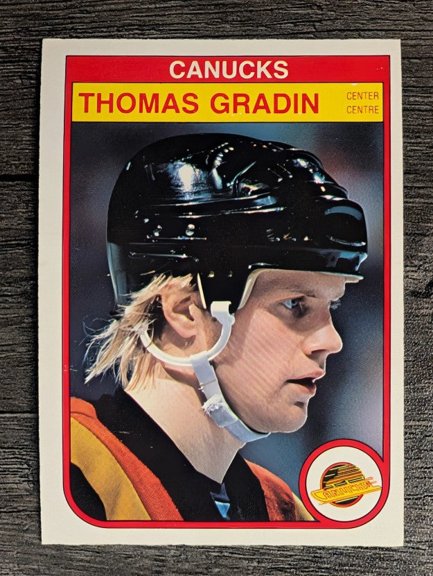 1982-83 O-Pee-Chee #344 Thomas Gradin