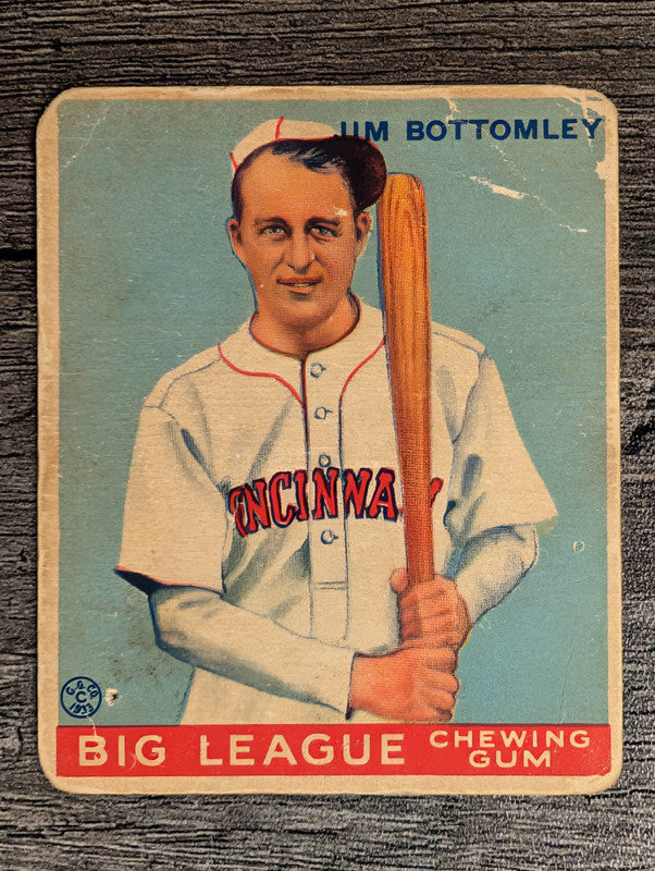 1933 Goudey #44 Jim Bottomley RC (POOR)