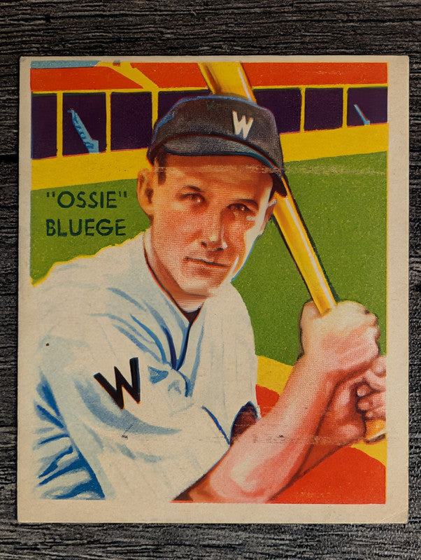 1934-36 Diamond Stars #71 Ossie Bluege 35G (TRIMMED)