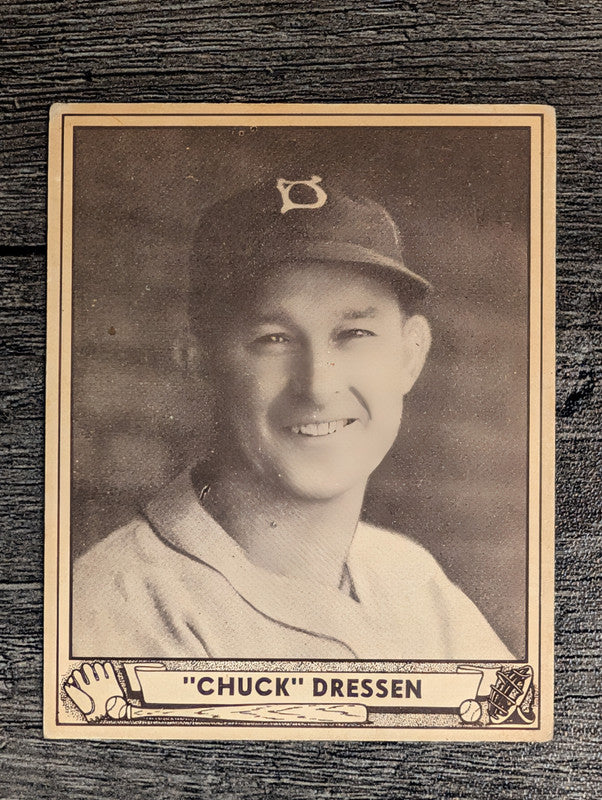 1940 Play Ball #72 Chuck Dressen RC (VGEX)