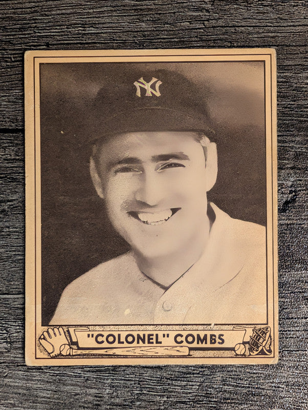 1940 Play Ball #124 Earle Combs (VG)
