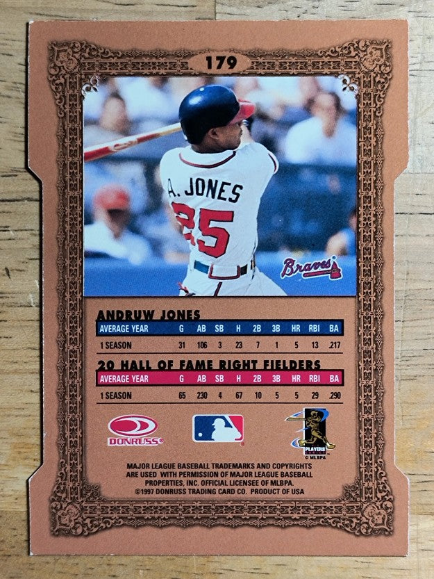 1997 Donruss Preferred Cut to the Chase #179 Andruw Jones NT B