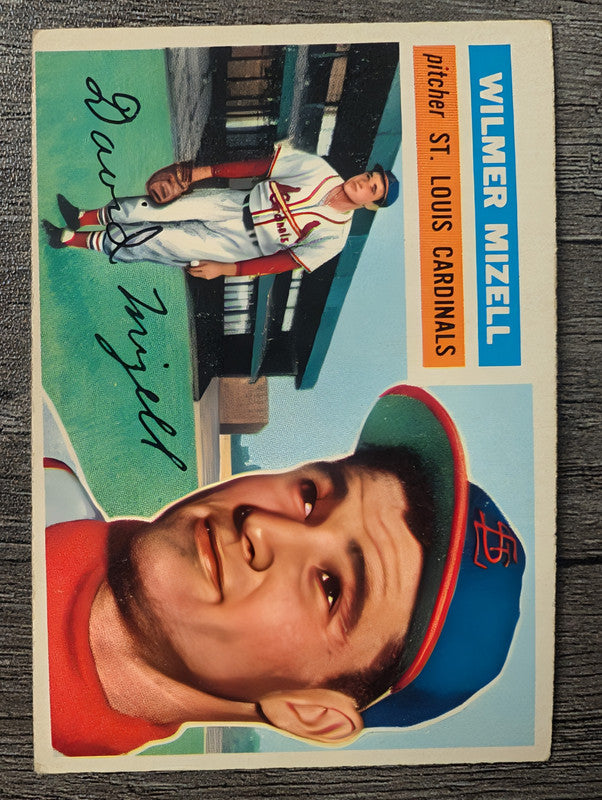 1956 Topps #193 Wilmer Mizell Low Grade