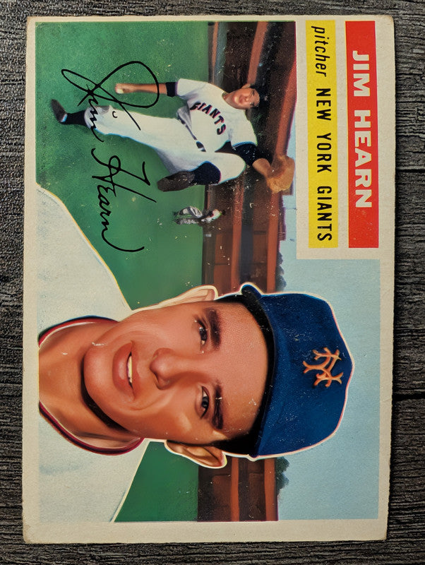 1956 Topps #202 Jim Hearn Low Grade