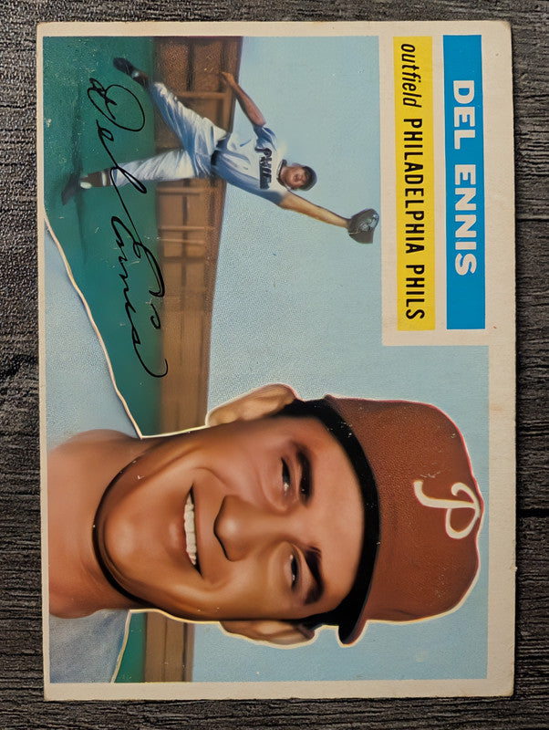 1956 Topps #220 Del Ennis Low Grade