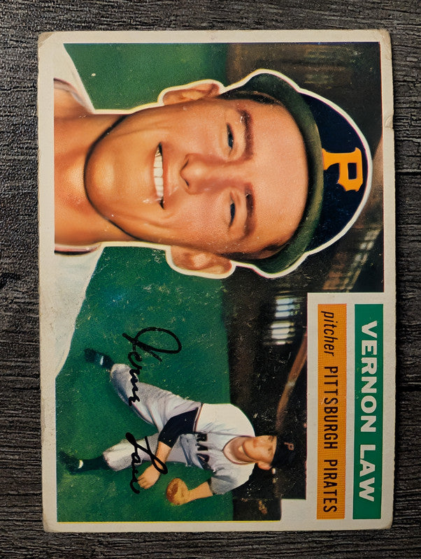 1956 Topps #252 Vern Law Low Grade