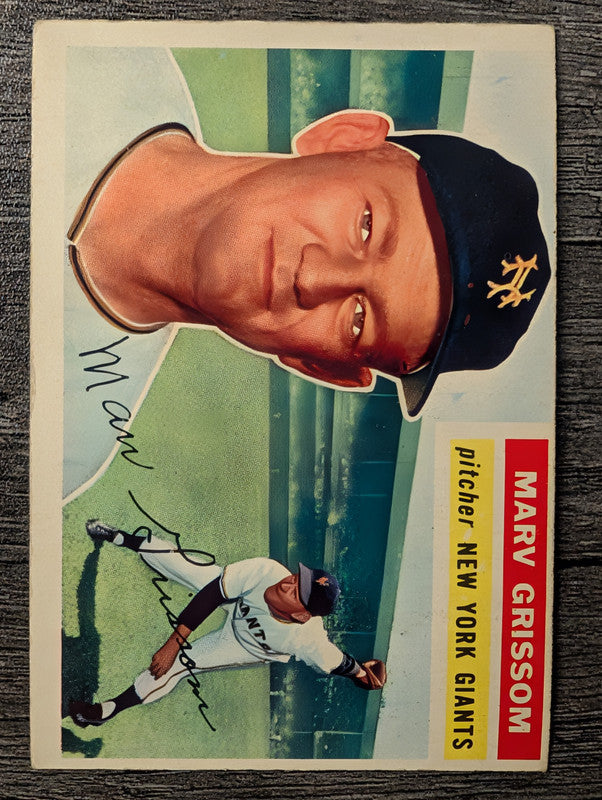 1956 Topps #301 Marv Grissom Low Grade