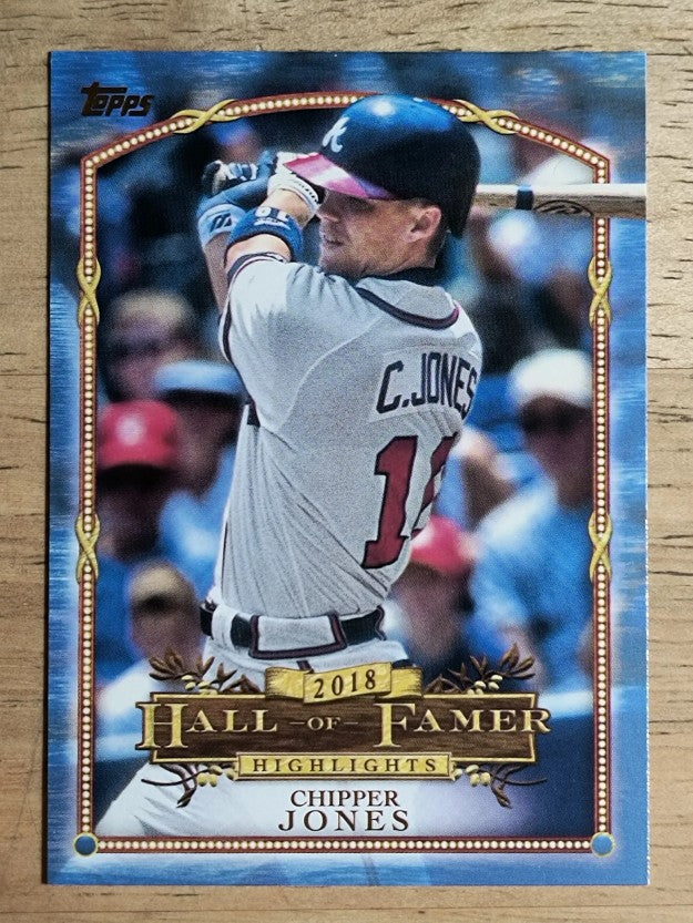 2018 Topps Update Hall of Famer Highlights Blue #HFH3 Chipper Jones