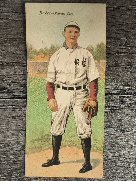 1911 Mecca Double Folders T201 #2 Harry Baker/Thomas Downie LOW GRADE