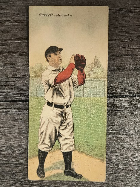 1911 Mecca Double Folders T201 #3 Jimmy Barrett/Ulysses McGlyn LOW GRADE