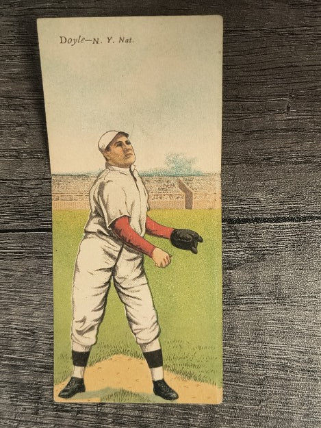 1911 Mecca Double Folders T201 #13 Larry Doyle/Chief Meyers LOW GRADE