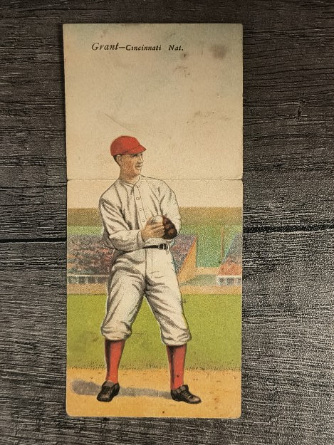 1911 Mecca Double Folders T201 #18 Eddie Grant/Larry McLean LOW GRADE