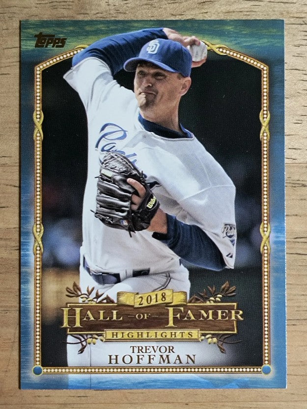 2018 Topps Update Hall of Famer Highlights Blue #HFH20 Trevor Hoffman