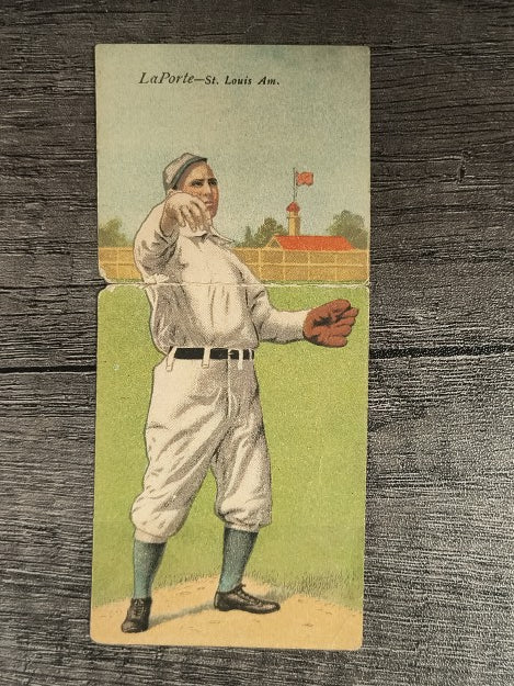 1911 Mecca Double Folders T201 #27 Frank LaPorte/James Stephens LOW GRADE