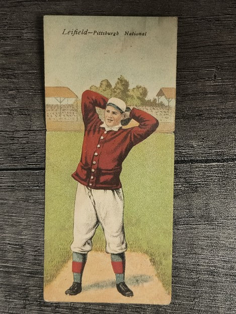 1911 Mecca Double Folders T201 #30 Lefty Leifield/Michael Simon LOW GRADE