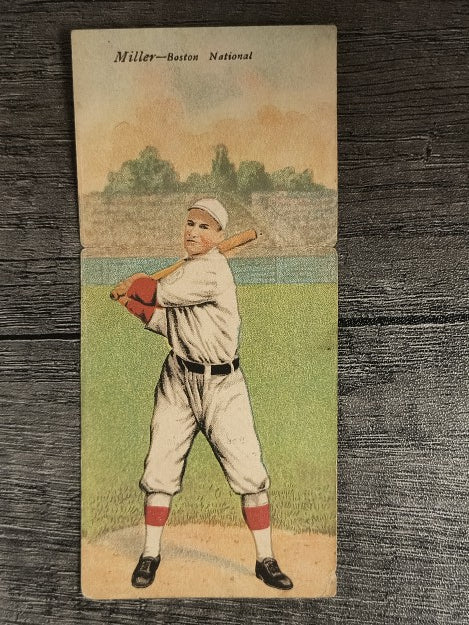 1911 Mecca Double Folders T201 #39 Dots Miller/Buck Herzog LOW GRADE