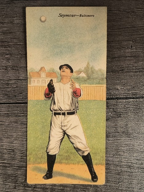 1911 Mecca Double Folders T201 #41 Cy Seymour/Jimmy Dygert LOW GRADE