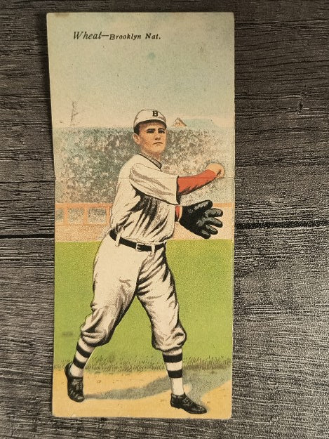 1911 Mecca Double Folders T201 #48 Zach Wheat/Bill Bergen LOW GRADE