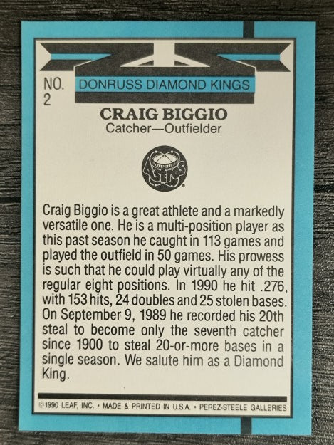 1991 Donruss #2 Craig Biggio DK