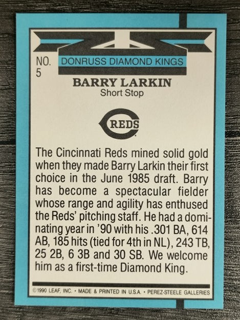 1991 Donruss #5 Barry Larkin DK