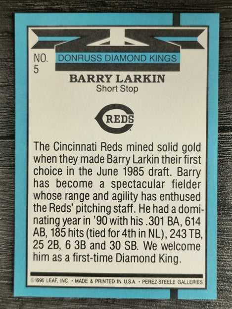 1991 Donruss #5 Barry Larkin DK