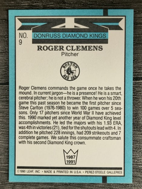 1991 Donruss #9 Roger Clemens DK