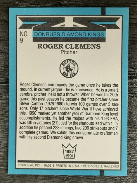 1991 Donruss #9 Roger Clemens DK