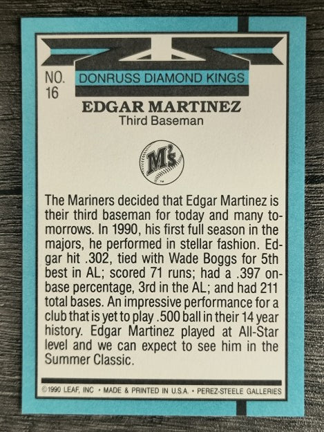 1991 Donruss #16 Edgar Martinez DK
