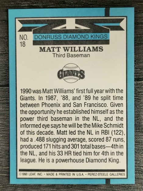1991 Donruss #18 Matt Williams DK