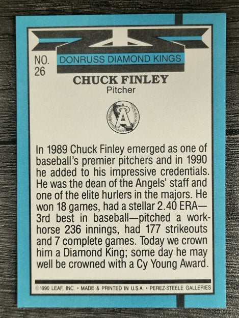 1991 Donruss #26 Chuck Finley DK