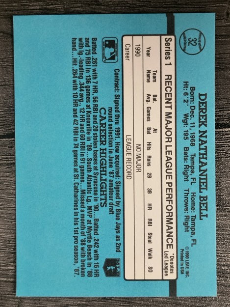 1991 Donruss #32 Derek Bell RR