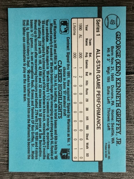 1991 Donruss #49 Ken Griffey Jr. AS