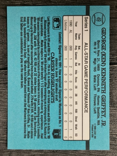 1991 Donruss #49 Ken Griffey Jr. AS