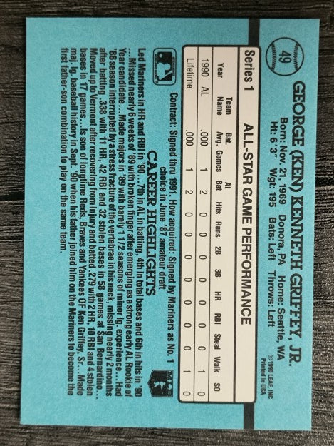 1991 Donruss #49 Ken Griffey Jr. AS