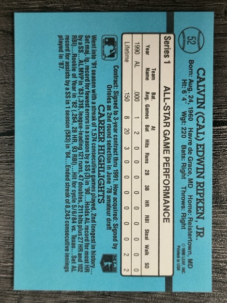 1991 Donruss #52 Cal Ripken AS