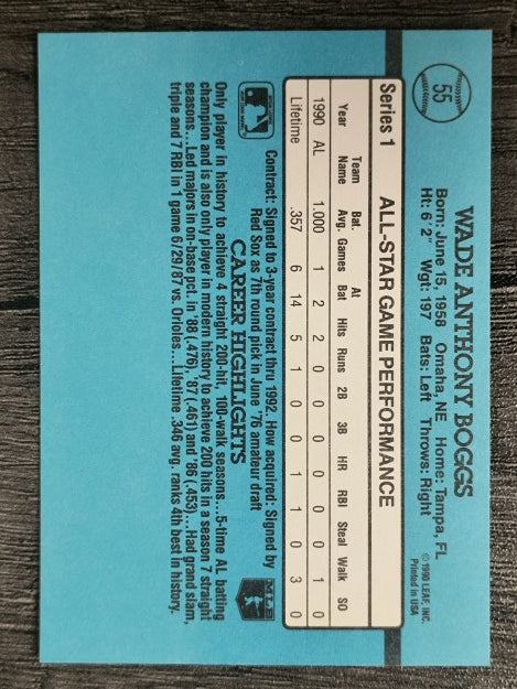 1991 Donruss #55 Wade Boggs AS