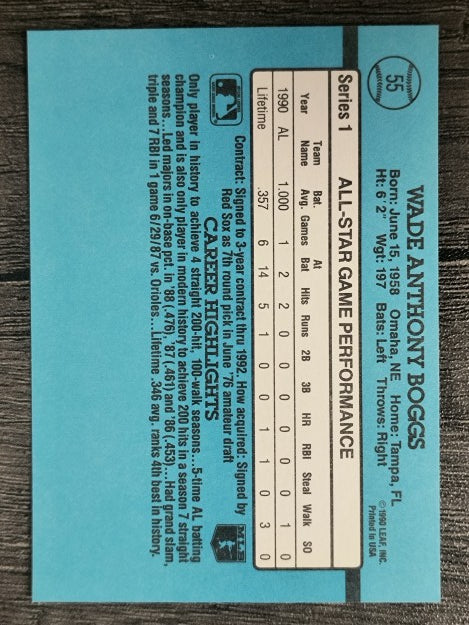 1991 Donruss #55 Wade Boggs AS