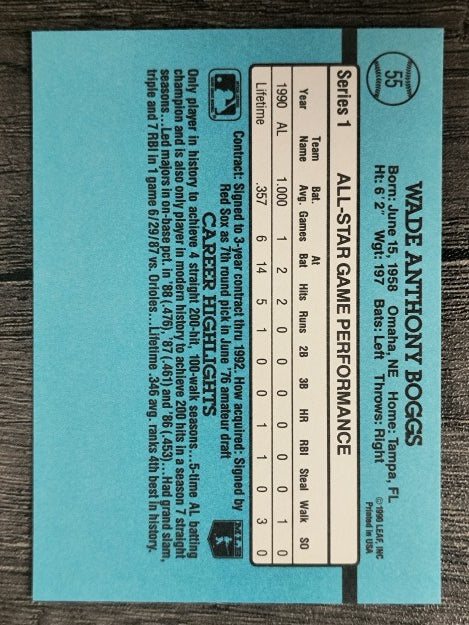 1991 Donruss #55 Wade Boggs AS