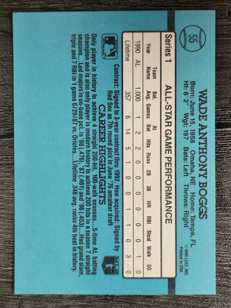 1991 Donruss #55 Wade Boggs AS