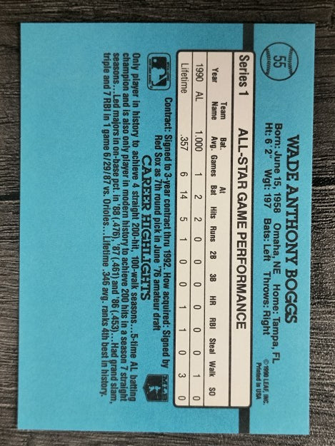 1991 Donruss #55 Wade Boggs AS
