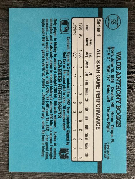 1991 Donruss #55 Wade Boggs AS
