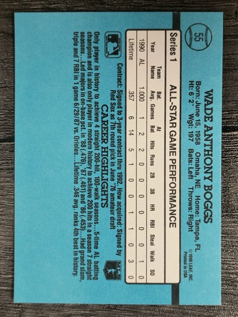 1991 Donruss #55 Wade Boggs AS