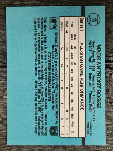 1991 Donruss #55 Wade Boggs AS