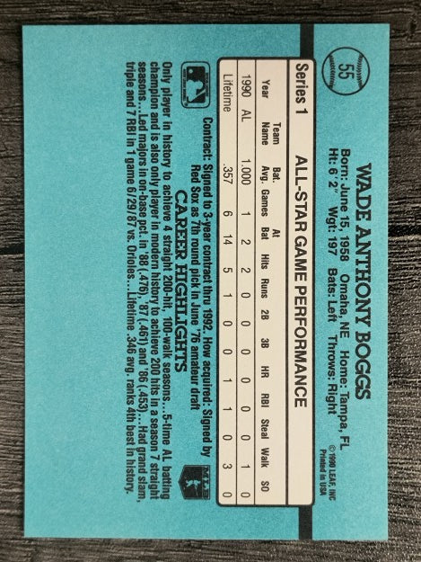 1991 Donruss #55 Wade Boggs AS