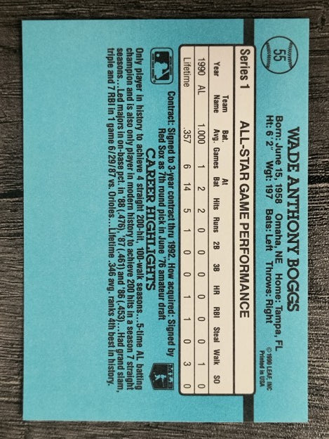1991 Donruss #55 Wade Boggs AS