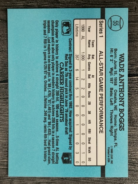 1991 Donruss #55 Wade Boggs AS